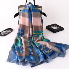 Load image into Gallery viewer, New Brand Designer Luxury  Winter Long Silk Scarf Shawls Wraps Print Cotton Scarf Stylish Head Wraps Scarves Hijabs Neck Scarves Lady Hijab For Female
