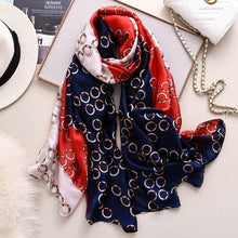 Load image into Gallery viewer, New Brand Designer Luxury  Winter Long Silk Scarf Shawls Wraps Print Cotton Scarf Stylish Head Wraps Scarves Hijabs Neck Scarves Lady Hijab For Female
