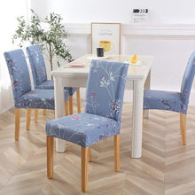 Load image into Gallery viewer, New Chair Covers Spandex Stretch Chair Covers Dining Slipcover Decorative Chair Cover floral For Kitchen Wedding Banquet Hotel Stretch Armless Chair Slipcover for Dining Room Seat Cushion, Spandex Kitchen Parson Chair Protector Cover, Removable &amp; Washable
