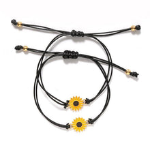 Load image into Gallery viewer, New Charm Bracelet For Friendship Couples 2pcs/set Volcanic Stone Bracelet Bead Bangles Natural Stone Bracelets Set Friendship Hand Woven Braided Stretch String Adjustable For Couples
