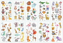 Load image into Gallery viewer, New Children's Sticker Animals Pattern Tattoo Bear Lion Rainbow Luxury Colorful Children Sets
