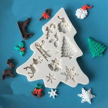 Load image into Gallery viewer, New Christmas Silicone Mold Decoration Tools Santa Christmas Tree Cake Decoration Tool Chocolate Candy Cookies Mold Christmas Silicone Molds Christmas Theme Silicone Baking Molds
