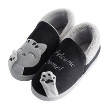 将图片加载到图库查看器，New Couples Cat Women Shoes Non-Slip Soft Warm Man House Slippers Indoor Bedroom Winter Home Slippers Memory Foam Fuzzy Slippers Cute Furry Fleece Slippers With Warm Plush Slip On House Shoes
