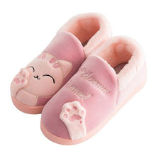将图片加载到图库查看器，New Couples Cat Women Shoes Non-Slip Soft Warm Man House Slippers Indoor Bedroom Winter Home Slippers Memory Foam Fuzzy Slippers Cute Furry Fleece Slippers With Warm Plush Slip On House Shoes
