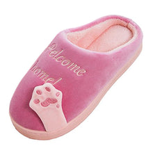 将图片加载到图库查看器，New Couples Cat Women Shoes Non-Slip Soft Warm Man House Slippers Indoor Bedroom Winter Home Slippers Memory Foam Fuzzy Slippers Cute Furry Fleece Slippers With Warm Plush Slip On House Shoes

