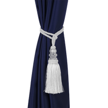 Load image into Gallery viewer, New Crystal Beaded Tassel Curtain Tieback Decorative Curtain Tie Home Decor Cord for Curtains Buckle Rope Room Accessories European Style High-Grade Curtains Tieback Rope Tassel Holdbacks 50cm
