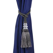 Load image into Gallery viewer, New Crystal Beaded Tassel Curtain Tieback Decorative Curtain Tie Home Decor Cord for Curtains Buckle Rope Room Accessories European Style High-Grade Curtains Tieback Rope Tassel Holdbacks 50cm
