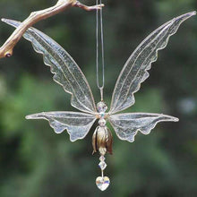 Load image into Gallery viewer, New Crystal Guardian Angel Wing  Sun-catcher Car Charm For Rear View Mirror Clear Window Rainbow Maker Collection With Crystal Wind Chimes For Home Garden Hanging Decoration Photography Prop
