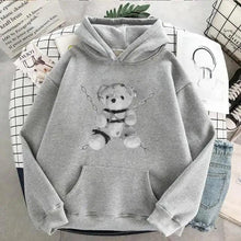 Load image into Gallery viewer, New Dark Hoodies Women Sweatshirts Female Casual Fashion Vintage Oversized Punk Fun Hip Hop Long Bear Long Sleeve Drawstring Hoodie Sweatshirt
