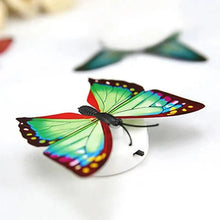 Load image into Gallery viewer, New Dazzling Colorful Luminous Butterfly LED Night Light Wedding Decorative Lamp Stickers Children Small Gifts TOYS game Battery Operated
