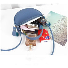 将图片加载到图库查看器，Small Circular Bag For Women And Girls Fashionable Single Shoulder Slung Mobile Phone Ladies Purse Women's Crossbody Messenger Gift Bags
