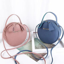 将图片加载到图库查看器，Small Circular Bag For Women And Girls Fashionable Single Shoulder Slung Mobile Phone Ladies Purse Women's Crossbody Messenger Gift Bags
