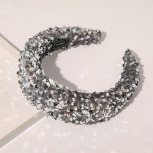 Load image into Gallery viewer, Sparkly Sequins Sponge Headbands Mermaid Knot Tie Head Bands for Women Daily Party Crown Turban Gorgeous Hair Accessories For Women
