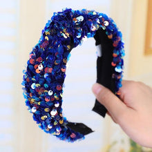 Load image into Gallery viewer, Sparkly Sequins Sponge Headbands Mermaid Knot Tie Head Bands for Women Daily Party Crown Turban Gorgeous Hair Accessories For Women
