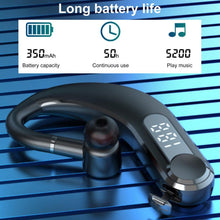 Load image into Gallery viewer, New Digital Display Wireless Single Ear Headset Bluetooth-compatible Earphone 5.2 Long Standby Time LED Power Digital Display Earphone Elegant Design Improved Comfort Long Range Wireless Hands Free Earphone For Drivers Canceling Headphones For Business
