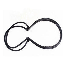 将图片加载到图库查看器，New Double Root Hair Hoop Head Band Adjustable Hair Clips Women Hoop Elastic Rubber Bands Ring Hair Styling Tools Hair Braider For Women Hair Styling
