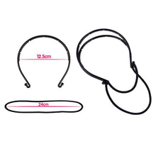 将图片加载到图库查看器，New Double Root Hair Hoop Head Band Adjustable Hair Clips Women Hoop Elastic Rubber Bands Ring Hair Styling Tools Hair Braider For Women Hair Styling
