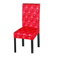 将图片加载到图库查看器，New Elastic Spandex Fibre  Chair Cover For Wedding Banquet Hotel Antifouling Fiber Standard Office European Stretch Spandex Removable Washable Dining Chair Protector Slipcovers for Hotel Dining Room Ceremony Banquet Wedding Party
