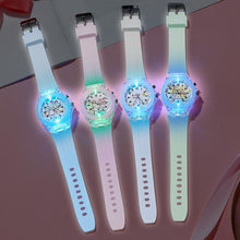 Load image into Gallery viewer, New Electronic Colour Light Source Fashion Cute Childrens Watch Kids Digital Sport Watch For Boys Girls Kid Electronic Functional Cute Outdoor Watches With LED Luminous Design
