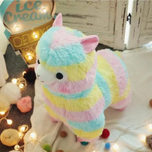 将图片加载到图库查看器，New Elegance 25cm Colorful Alpaca Plush Doll Baby Cute Animal Doll Soft Cotton stuffed doll Home Soft Toys Sleeping Mate Stuffed Plush Toys
