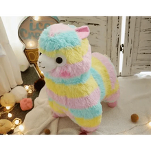 将图片加载到图库查看器，New Elegance 25cm Colorful Alpaca Plush Doll Baby Cute Animal Doll Soft Cotton stuffed doll Home Soft Toys Sleeping Mate Stuffed Plush Toys
