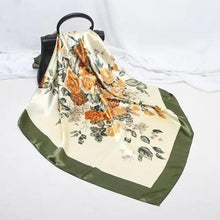 将图片加载到图库查看器，New Elegance Fashionable Scarves for Women Shawl Print Silk Satin Hijab Scarf Female Bandana 90*90cm Luxury Square Shawls Scarfs For Ladies
