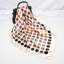 将图片加载到图库查看器，New Elegance Fashionable Scarves for Women Shawl Print Silk Satin Hijab Scarf Female Bandana 90*90cm Luxury Square Shawls Scarfs For Ladies
