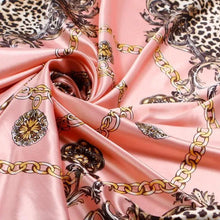 将图片加载到图库查看器，New Elegance Fashionable Scarves for Women Shawl Print Silk Satin Hijab Scarf Female Bandana 90*90cm Luxury Square Shawls Scarfs For Ladies
