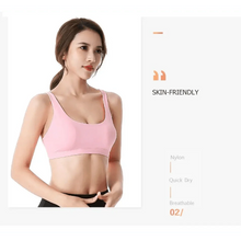 将图片加载到图库查看器，New Elegance Fitness Sports Bra for Women Push Up Wirefree Padded Crisscross Strappy Running Gym Training Workout Yoga Underwear Crop Tops
