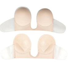 Load image into Gallery viewer, New Elegance Invisible Push Up Bra Strapless Bras Dress Wedding Party Sticky Self-adhesive Silicone Brassiere Breathable Deep U Bra Underwear
