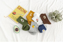 Load image into Gallery viewer, New Elegant Fruit Printed Breathable Cotton Socks Happy Funny Unisex Socks Candy Colors Harajuku Casual Cotton Crew Socks For Men And Women
