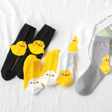 Load image into Gallery viewer, New Fashion Cartoon Socks Animal Print Ducks Cute Socks Cute Pure Cotton Short Socks Funny Duck Casual Socks For Men And Women
