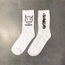 Load image into Gallery viewer, New Fashion Kawaii Cute Smilies Patterned Socks Pure Cotton Cartoon Pattern Hip Hop Style Breathable Mid Tube Socks Skateboard Socks Soft Long Sock for Men And Women
