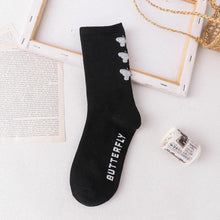 Load image into Gallery viewer, New Fashion Kawaii Cute Smilies Patterned Socks Pure Cotton Cartoon Pattern Hip Hop Style Breathable Mid Tube Socks Skateboard Socks Soft Long Sock for Men And Women
