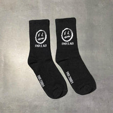 Load image into Gallery viewer, New Fashion Kawaii Cute Smilies Patterned Socks Pure Cotton Cartoon Pattern Hip Hop Style Breathable Mid Tube Socks Skateboard Socks Soft Long Sock for Men And Women
