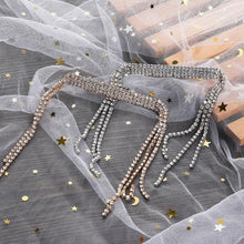 Load image into Gallery viewer, New Fashion Rhinestone Tassel Hair Barrettes For Women Hair Clips Golden Sliver Hairpin Female Hairgrips Wedding Hair Accessories for Brides and Bridesmaids
