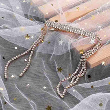 Load image into Gallery viewer, New Fashion Rhinestone Tassel Hair Barrettes For Women Hair Clips Golden Sliver Hairpin Female Hairgrips Wedding Hair Accessories for Brides and Bridesmaids
