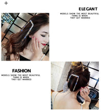 Load image into Gallery viewer, New Fashion Rhinestone Tassel Hair Barrettes For Women Hair Clips Golden Sliver Hairpin Female Hairgrips Wedding Hair Accessories for Brides and Bridesmaids
