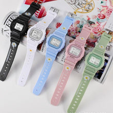 将图片加载到图库查看器，New Fashion Silicone Strap Men Women Watches Casual Digital Sport Watch Children Wristwatch Digital Watch with Stopwatch Military Multifunctional Classic Outdoor LED Backlight Sports Watches
