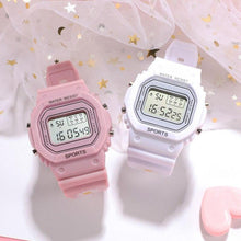 将图片加载到图库查看器，New Fashion Silicone Strap Men Women Watches Casual Digital Sport Watch Children Wristwatch Digital Watch with Stopwatch Military Multifunctional Classic Outdoor LED Backlight Sports Watches
