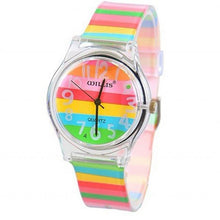 将图片加载到图库查看器，New Fashion Simple Boys Girls Sports Analog Watch Silicone Students Children Quartz Waterproof Learning Time Wrist Watch Easy To Read Time Wristwatches For Kids
