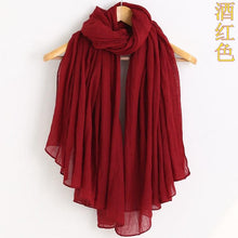 Load image into Gallery viewer, New Fashion Soft Cotton Elegant Viscose Scarf Ladies Scarf Shawls Lightweight Elegant Wraps  Muslim Hijab scarf scarves For Women
