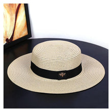 将图片加载到图库查看器，New Fashion Straw Hat Outdoor Leisure Sun Hat Women's Sun Hats UV Protection Large Wide Brim Hat Women Packable Sun Hat for Women Straw Hats Summer Beach Hat Ladies Wild Hats Straw Hat For Women
