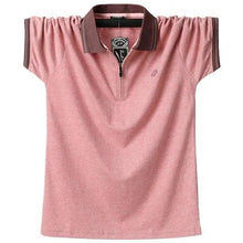 Load image into Gallery viewer, New Fashion Vintage Polo Men Soft Cotton Breathable Men Polo Shirt Men Polo Double Side Slim Fit  Short Sleeve Polo T-Shirt Casual Slim Fit Men Pure Breathable Tee Tops Comfortable Shirt
