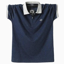 Load image into Gallery viewer, New Fashion Vintage Polo Men Soft Cotton Breathable Men Polo Shirt Men Polo Double Side Slim Fit  Short Sleeve Polo T-Shirt Casual Slim Fit Men Pure Breathable Tee Tops Comfortable Shirt
