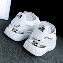Load image into Gallery viewer, New Fashion White High Quality Women's White Thick Soled Sports Casual Couple Shoes Summer Lace-Up Trainers Gym Tennis Running Breathable High Quality Sneakers
