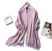 Load image into Gallery viewer, New Fashion Winter Soft Thick Warm Colorful Cashmere Scarf Elegant Escharpe Shawls Scarf Shawls Wraps Lightweight Lady Solid Scarves Fashion Tassels Blanket For Women
