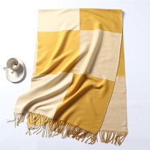 Load image into Gallery viewer, New Fashion Winter Soft Thick Warm Colorful Cashmere Scarf Elegant Escharpe Shawls Scarf Shawls Wraps Lightweight Lady Solid Scarves Fashion Tassels Blanket For Women
