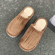 Load image into Gallery viewer, New Fashion Winter Warm Cotton Slippers Women Men Home Shoes Simple Non-slip Cotton House Slippers Cozy Memory Foam Washable For Summer Bedroom

