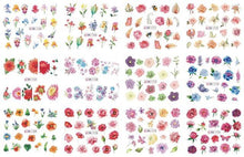 将图片加载到图库查看器，New Geometric Letter Nail Sticker Water Slider Winter Decal Christmas New Year Gift Nail Slider Temporary Tattoos Women Nail Art Stickers Water Transfer Decals Design Nail Art Supplies Manicure Acrylic Nail Foil Stencils Decorations
